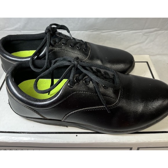 DrillMasters Marching Shoes Mens 8 Womens 10 Lace Up Sneaker Black Faux Leather - Picture 6 of 8